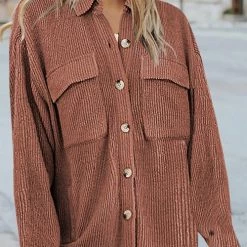 Levency Pockets Button Corduroy Shacket New In 45 Levency Pockets Button Corduroy Shacket New In