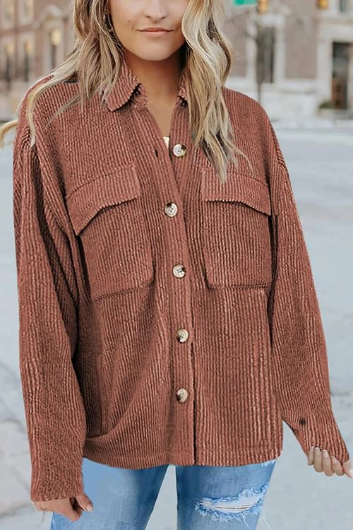 Levency Pockets Button Corduroy Shacket New In 19 Levency Pockets Button Corduroy Shacket New In