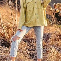 Levency Pockets Button Corduroy Shacket New In 53 Levency Pockets Button Corduroy Shacket New In