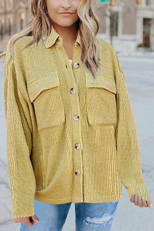 Levency Pockets Button Corduroy Shacket New In 20 Levency Pockets Button Corduroy Shacket New In