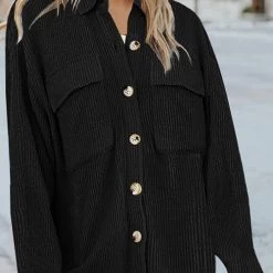 Levency Pockets Button Corduroy Shacket New In 31 Levency Pockets Button Corduroy Shacket New In