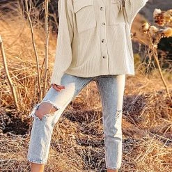 Levency Pockets Button Corduroy Shacket New In 47 Levency Pockets Button Corduroy Shacket New In