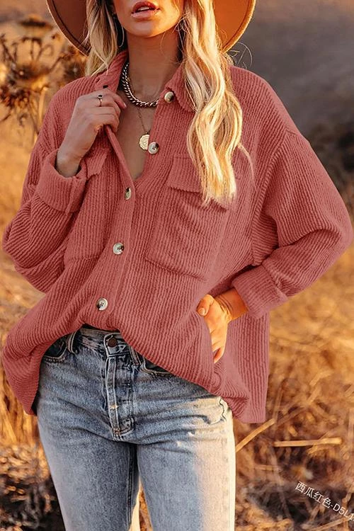 Levency Pockets Button Corduroy Shacket New In 8 Levency Pockets Button Corduroy Shacket New In