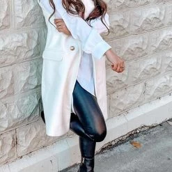 Levency Double Breasted Relaxed Fit Coat