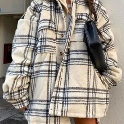 Levency Pockets Plaid Shacket New In