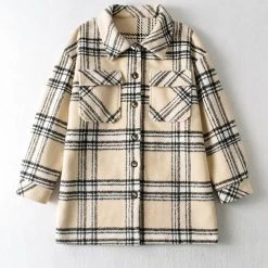 Levency Pockets Plaid Shacket New In