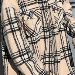 Levency Pockets Plaid Shacket New In