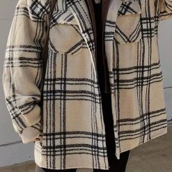 Levency Pockets Plaid Shacket New In