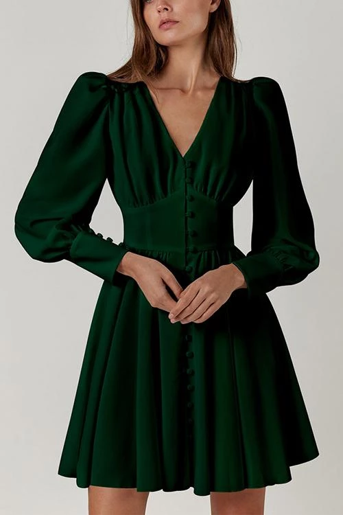 Levency New In Cuff Buff Long Sleeve Button Dress 5 Levency New In Cuff Buff Long Sleeve Button Dress