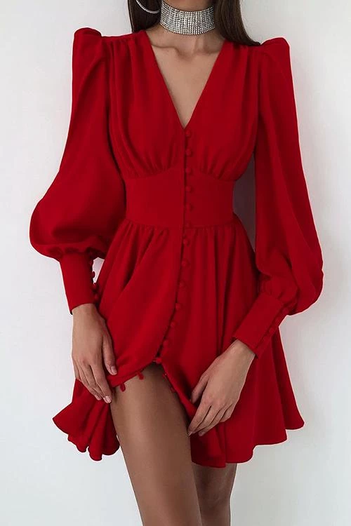 Levency New In Cuff Buff Long Sleeve Button Dress 1 Levency New In Cuff Buff Long Sleeve Button Dress