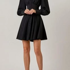 Levency New In Cuff Buff Long Sleeve Button Dress 27 Levency New In Cuff Buff Long Sleeve Button Dress