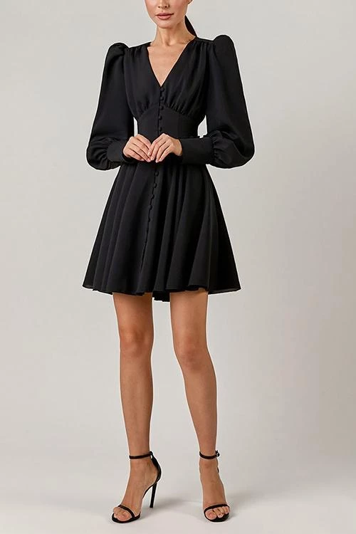 Levency New In Cuff Buff Long Sleeve Button Dress 10 Levency New In Cuff Buff Long Sleeve Button Dress