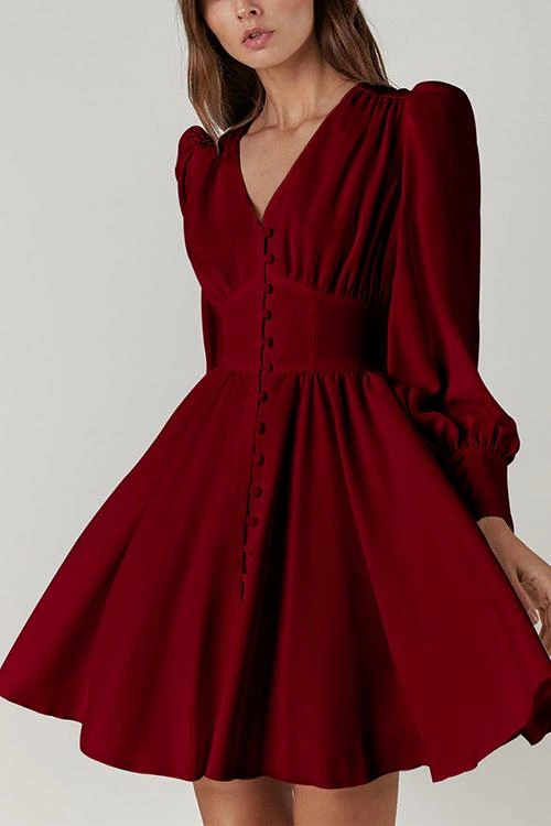 Levency New In Cuff Buff Long Sleeve Button Dress 3 Levency New In Cuff Buff Long Sleeve Button Dress