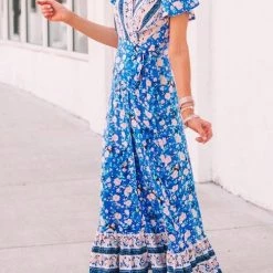Levency Bohemian Floral Maxi Dress New In