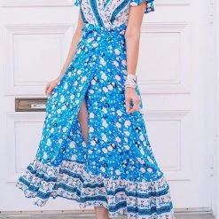 Levency Bohemian Floral Maxi Dress New In