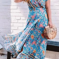 Levency Bohemian Floral Maxi Dress New In