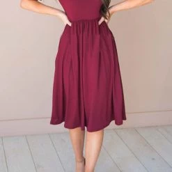 Levency New In O Neck Short Sleeve Pockets Dress