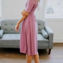 Levency New In O Neck Short Sleeve Pockets Dress