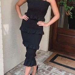 Levency Ruffles Layer Slip Bodycon Dress