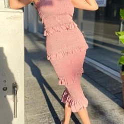 Levency Ruffles Layer Slip Bodycon Dress