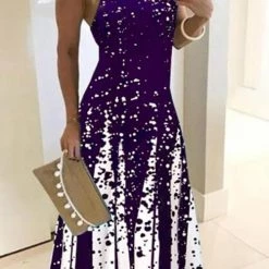 Levency Starry Sky Slip Maxi Dress New In