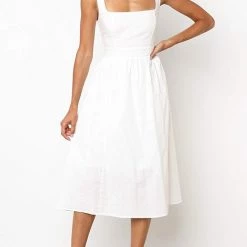 Levency New In Square Neck Slip Maxi Dress