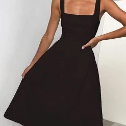 Levency New In Square Neck Slip Maxi Dress