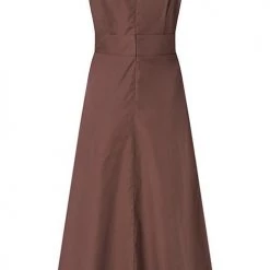Levency New In Linen V Neck Sleeveless Maxi Dress