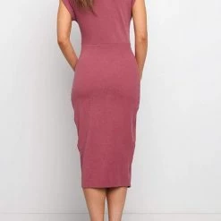 Levency New In Solid Twist Sleeveless Dress