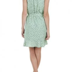 Levency Print Ruffles Belted Slip Mini Dress New In