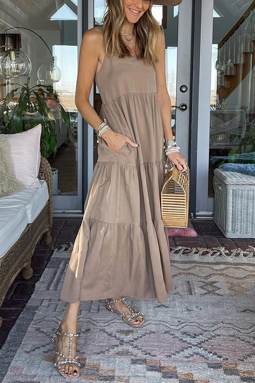 Levency Plaid Backless Slip Maxi Dress New In 3 Levency Plaid Backless Slip Maxi Dress New In