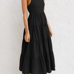 Levency Plaid Backless Slip Maxi Dress New In 42 Levency Plaid Backless Slip Maxi Dress New In