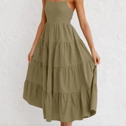 Levency Plaid Backless Slip Maxi Dress New In 37 Levency Plaid Backless Slip Maxi Dress New In