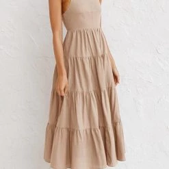 Levency Plaid Backless Slip Maxi Dress New In 51 Levency Plaid Backless Slip Maxi Dress New In