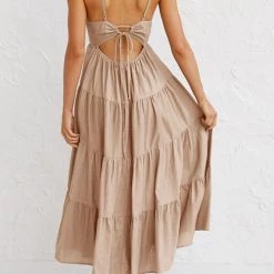 Levency Plaid Backless Slip Maxi Dress New In 39 Levency Plaid Backless Slip Maxi Dress New In