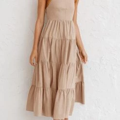 Levency Plaid Backless Slip Maxi Dress New In 33 Levency Plaid Backless Slip Maxi Dress New In