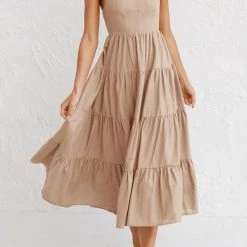 Levency Plaid Backless Slip Maxi Dress New In 43 Levency Plaid Backless Slip Maxi Dress New In