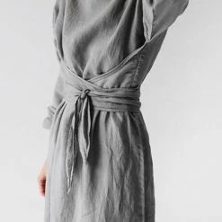 Levency New In Linen Tie Belt Long Sleeve Maxi Dress 15 Levency New In Linen Tie Belt Long Sleeve Maxi Dress