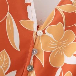 Levency Print Button Tiered Long Sleeve Maxi Dress New In