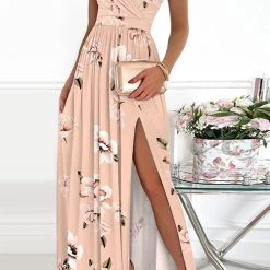 Levency New In Cut Out One Shoulder Maxi Dress