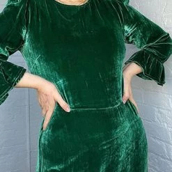 Levency Velvet Flares Hem Slim Mini Dress New In 10 Levency Velvet Flares Hem Slim Mini Dress New In