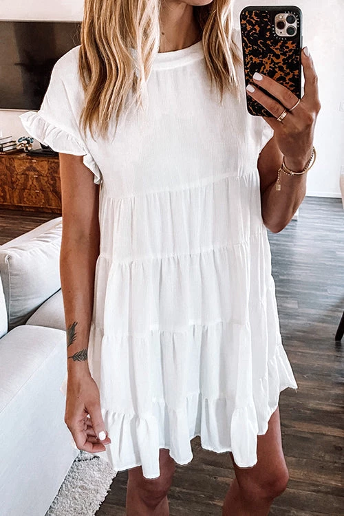 Levency New In Butterfly Sleeve Babydoll Dress 1 Levency New In Butterfly Sleeve Babydoll Dress