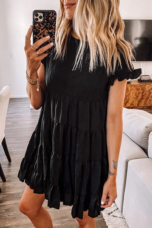 Levency New In Butterfly Sleeve Babydoll Dress 6 Levency New In Butterfly Sleeve Babydoll Dress