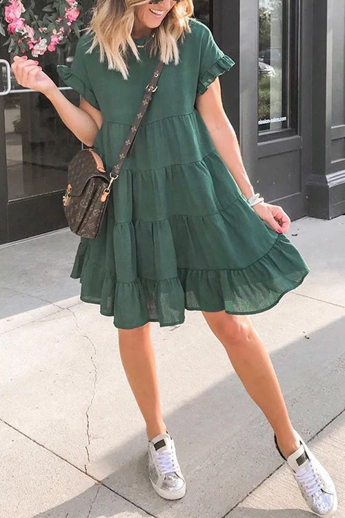 Levency New In Butterfly Sleeve Babydoll Dress 2 Levency New In Butterfly Sleeve Babydoll Dress