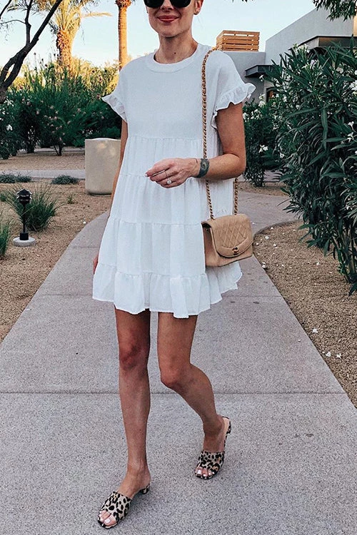 Levency New In Butterfly Sleeve Babydoll Dress 12 Levency New In Butterfly Sleeve Babydoll Dress