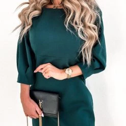 Levency Puff Sleeve Bow Tie Back Short Dress New In