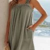Levency Square Neck Pocket Babydoll Dress New In