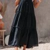 Levency Flowy Tiered Slip Maxi Dress New In