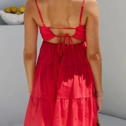 Levency New In Tiered Lace Back Slip Mini Dress 36 Levency New In Tiered Lace Back Slip Mini Dress