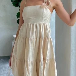 Levency New In Tiered Lace Back Slip Mini Dress 33 Levency New In Tiered Lace Back Slip Mini Dress